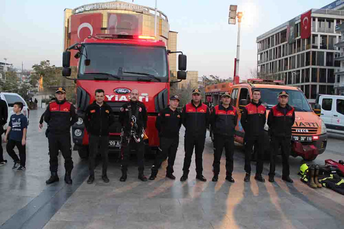 Aydın’da “Çök-kapan-tutun” tatbikatı yapıldı