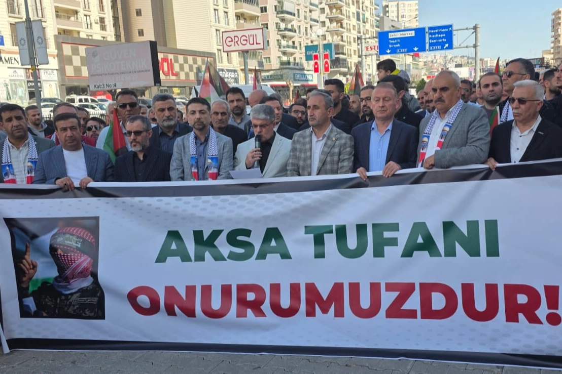 Mardin&rsquo;de Sumud Filosu tepkisi