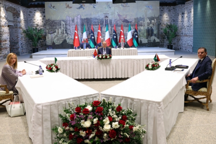 Erdoğan, İtalya ve Libya liderleriyle üçlü işbirliği görüşmesi yaptı
