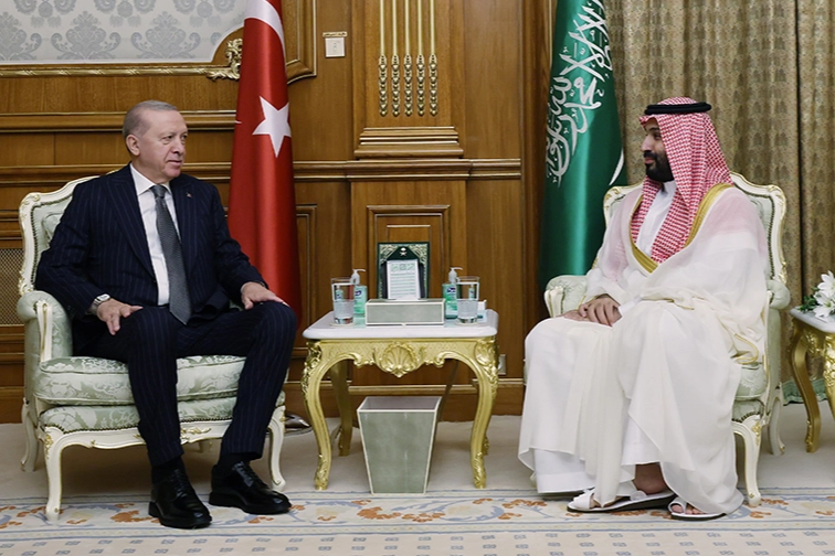 Cumhurbaşkanı Erdoğan, Mekke'de Veliaht Prens Muhammed bin Selman ile g&ouml;r&uuml;şt&uuml;