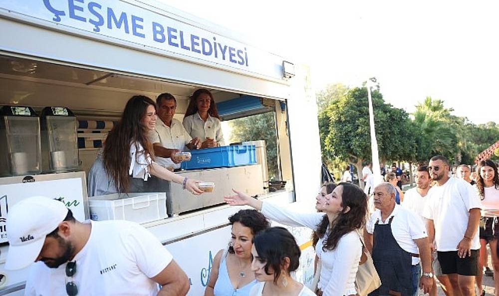 Çeşme’de kazanlar boş değil, gönüller dolu