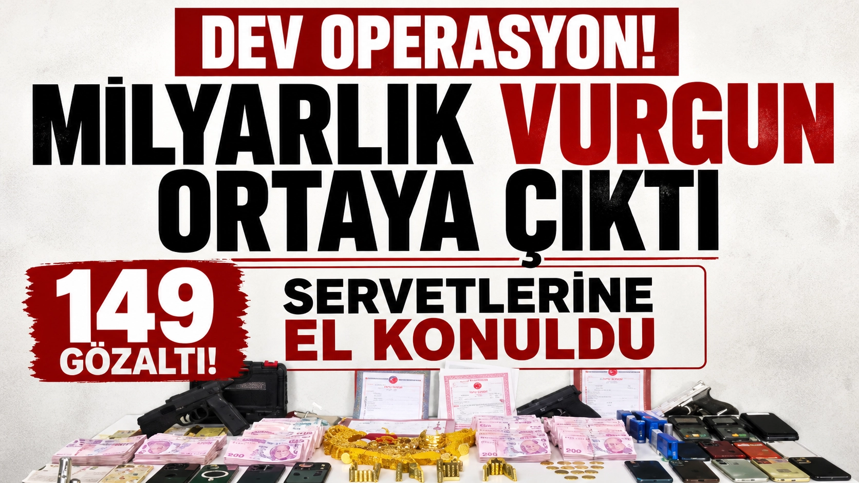 13 ilde dev dolandırıcılık! 1 milyar liralık varlığıa el konuldu