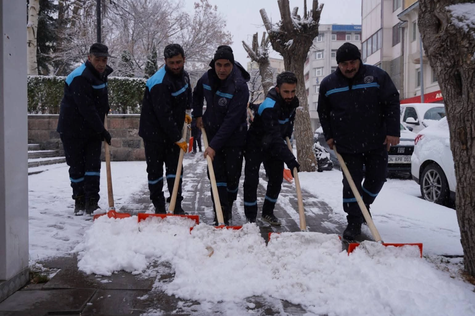 Yakutiye&rsquo;de kar alarmı