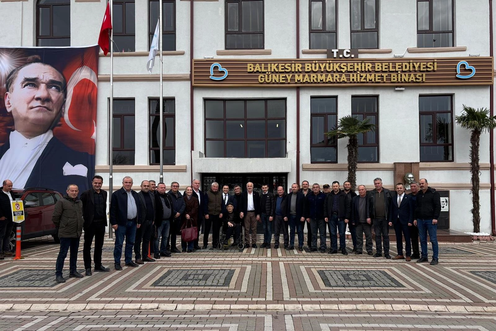 Balıkesir B&uuml;y&uuml;kşehir Bandırmalı muhtarları ağırladı