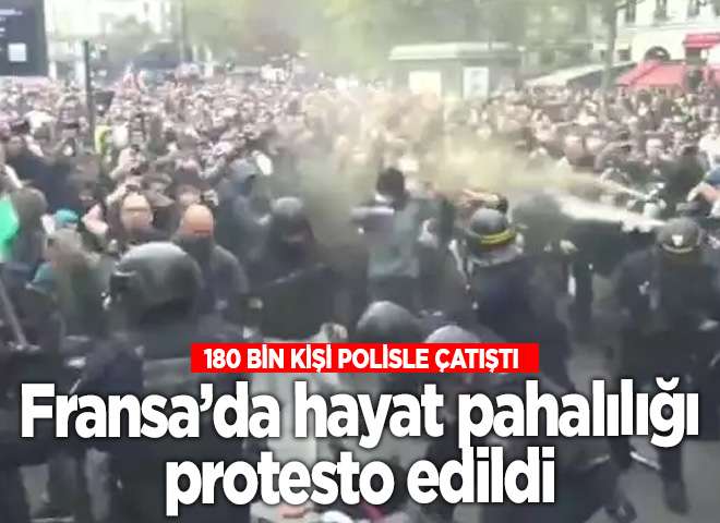 Fransa'da halk hayat pahalılığını protesto etti