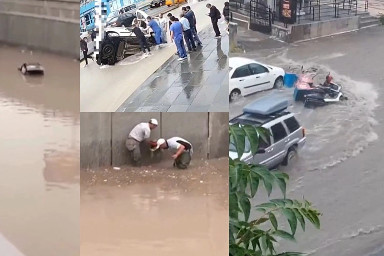 Sel Ankara&rsquo;yı yuttu! Bat&ccedil;ıklar kapandı, ara&ccedil;lar suya g&ouml;m&uuml;ld&uuml;