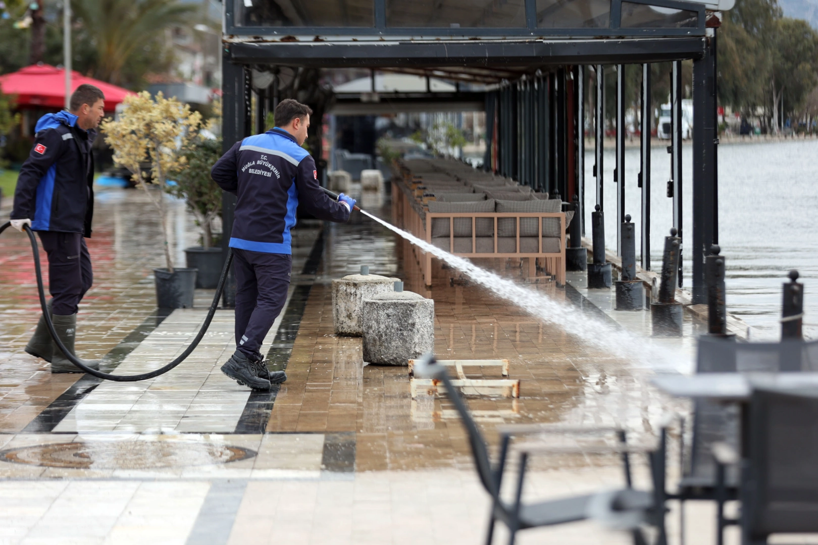 Muğla K&ouml;yceğiz&rsquo;de g&ouml;l taşkınının izleri silindi