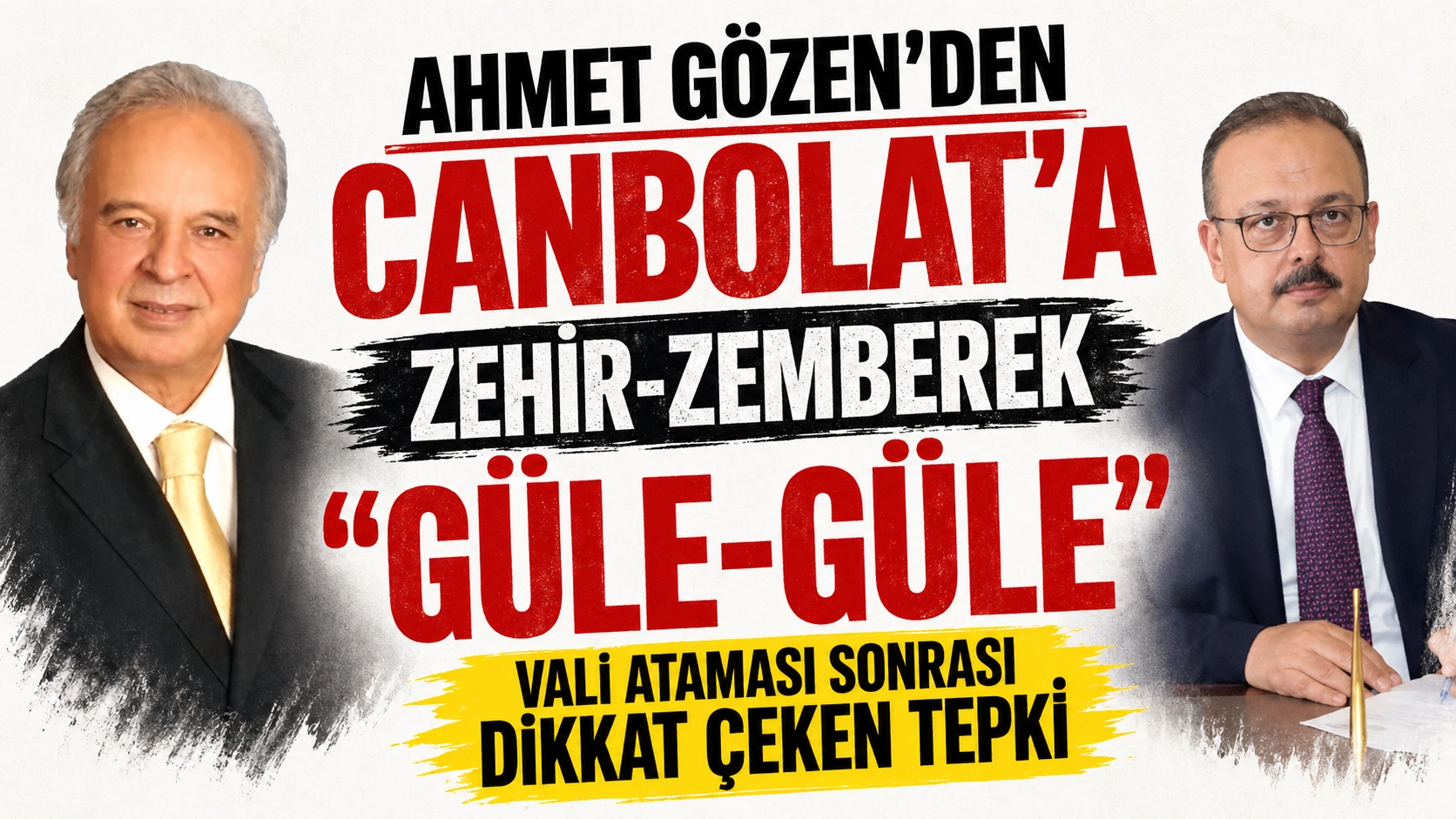 Ahmet G&ouml;zen&rsquo;den Yakup Canbolat&rsquo;a zehir-zemberek g&uuml;le g&uuml;le!