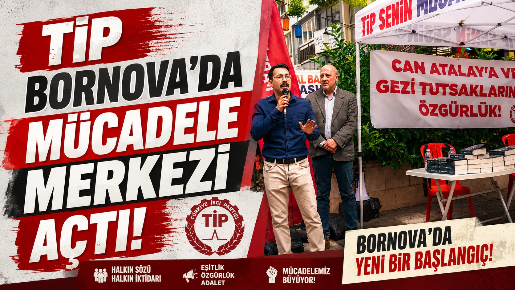 Ahmet Şık Bornova&rsquo;da emek m&uuml;cadelesi mesajı verdi
