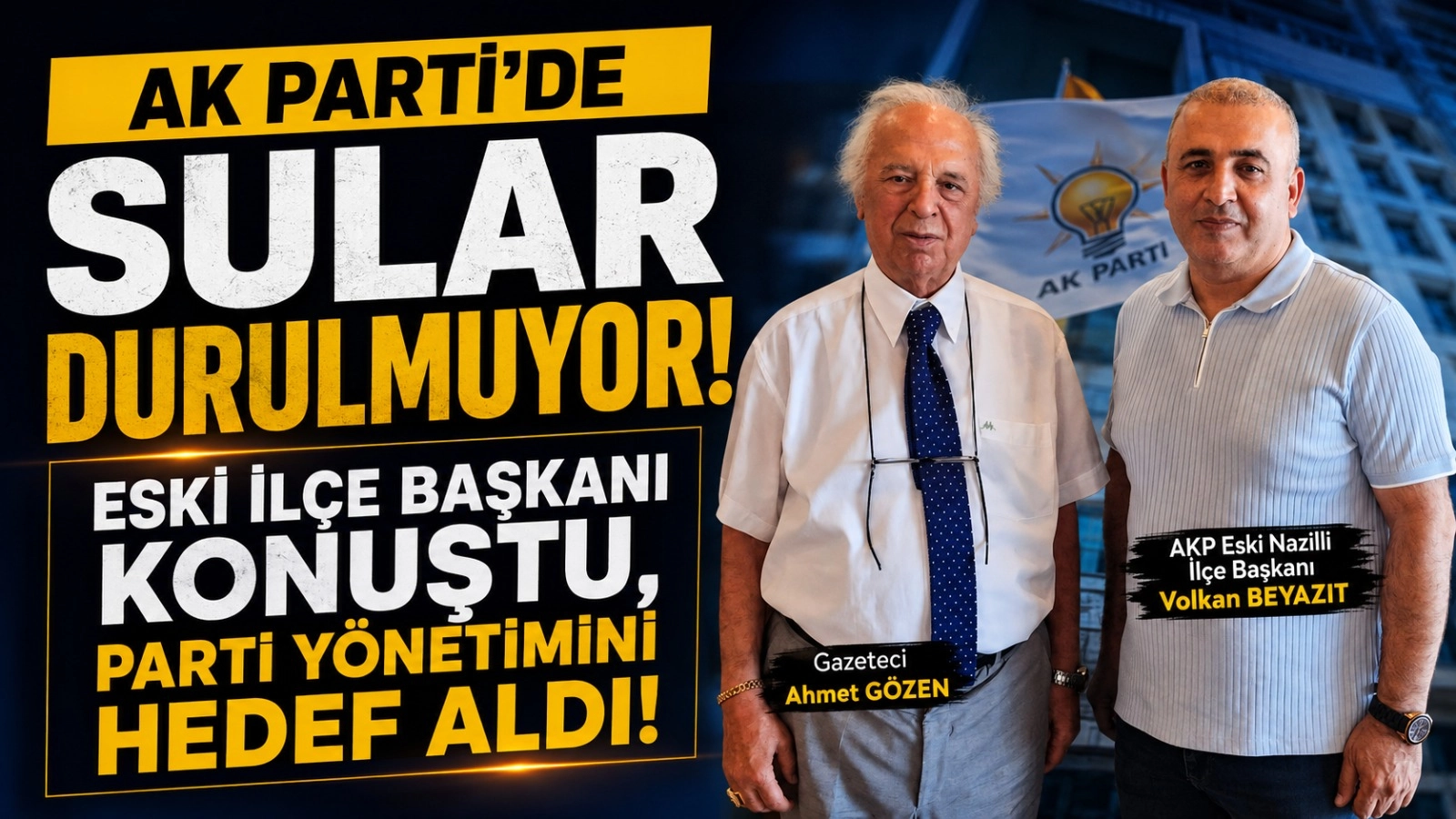 Ak Parti'de sular durulmuyor, eski il&ccedil;e başkanı parti y&ouml;netimini hedef aldı