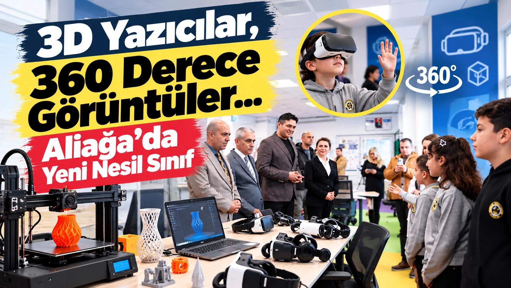 Aliağa&rsquo;da Sınıflar Değişiyor! &Ouml;ğrenciler Artık Kendileri &Uuml;retiyor
