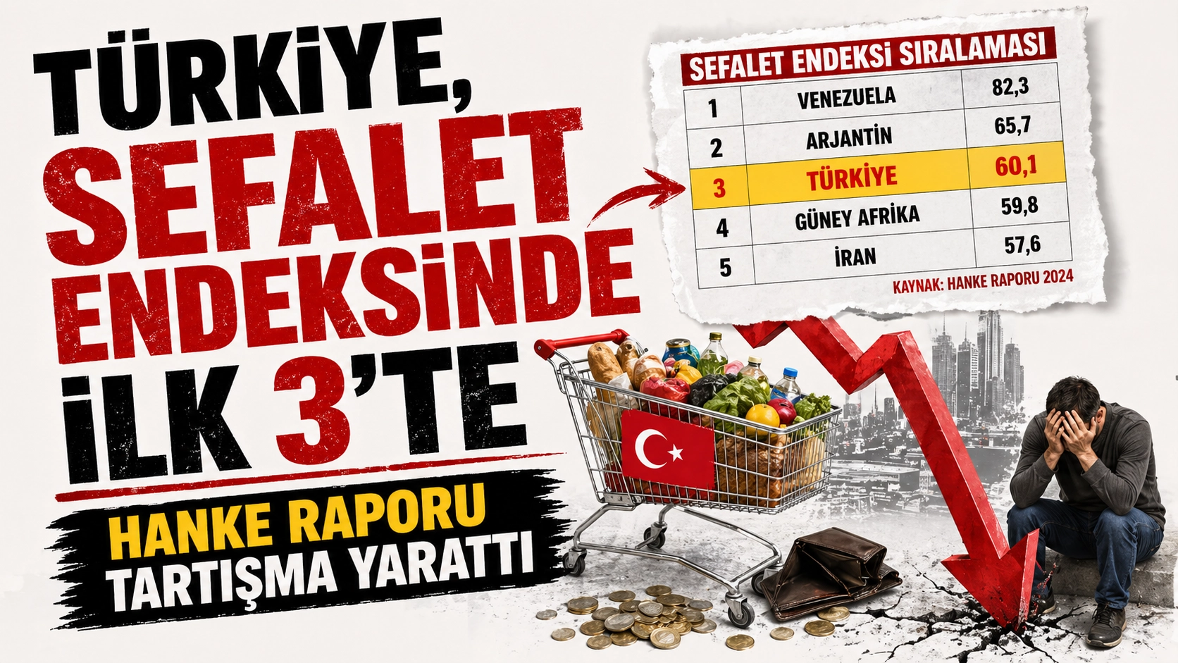 Almanları yine &ccedil;atlattık!.. T&uuml;rkiye sefalet endeksinde 3. sırada