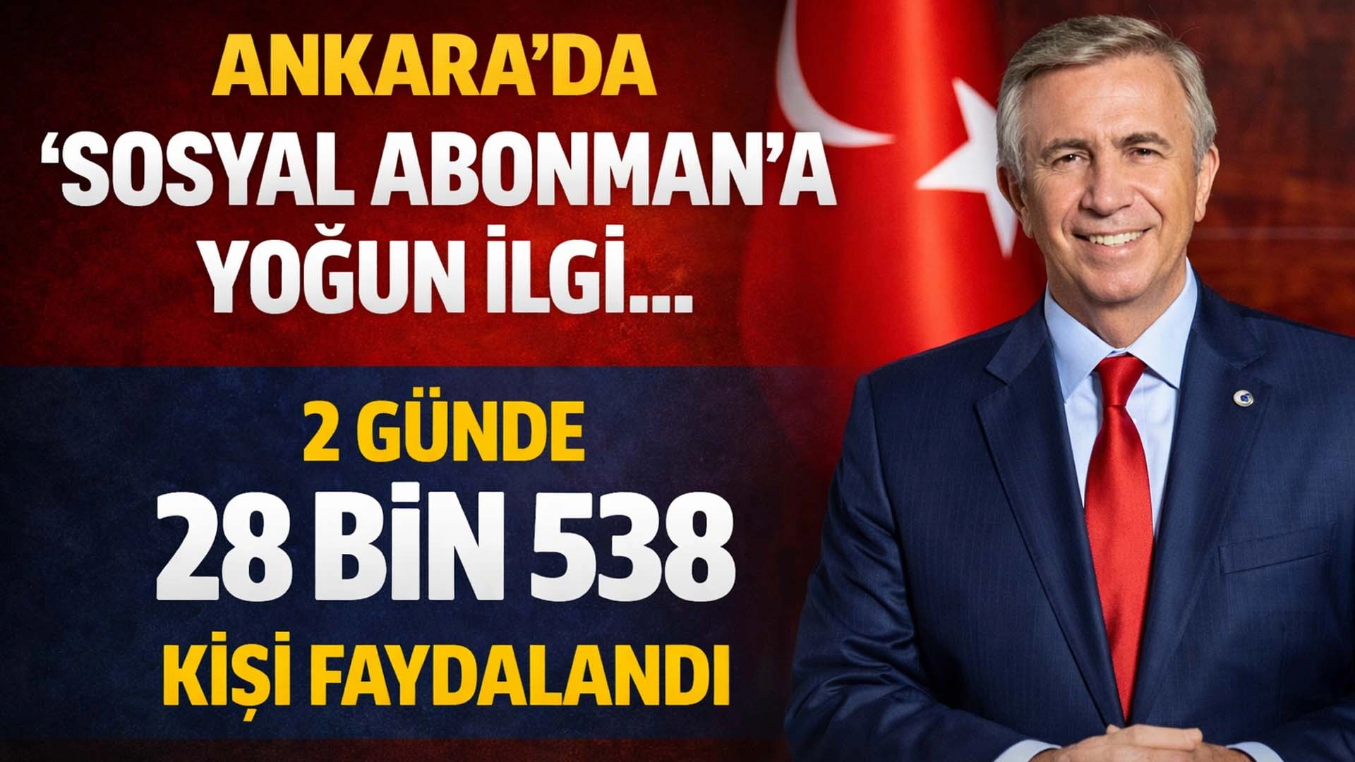 Ankara'da 'sosyal abonman'a yoğun ilgi... 2 g&uuml;nde 28 bin 538 kişi faydalandı