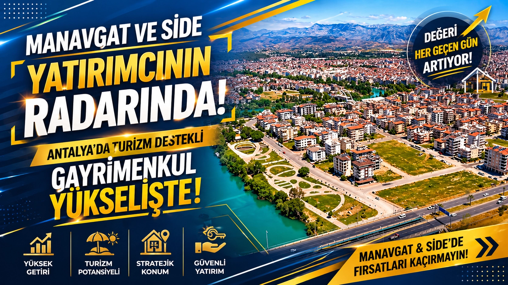 Antalya&rsquo;da turizm destekli gayrimenkul y&uuml;kselişte