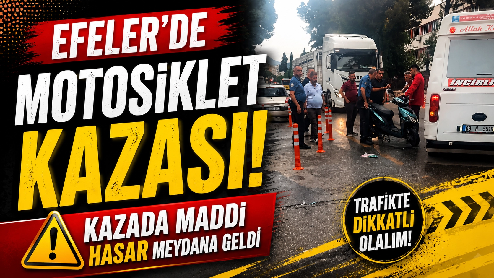 Aydın Devlet Hastanesi yakınında kaza