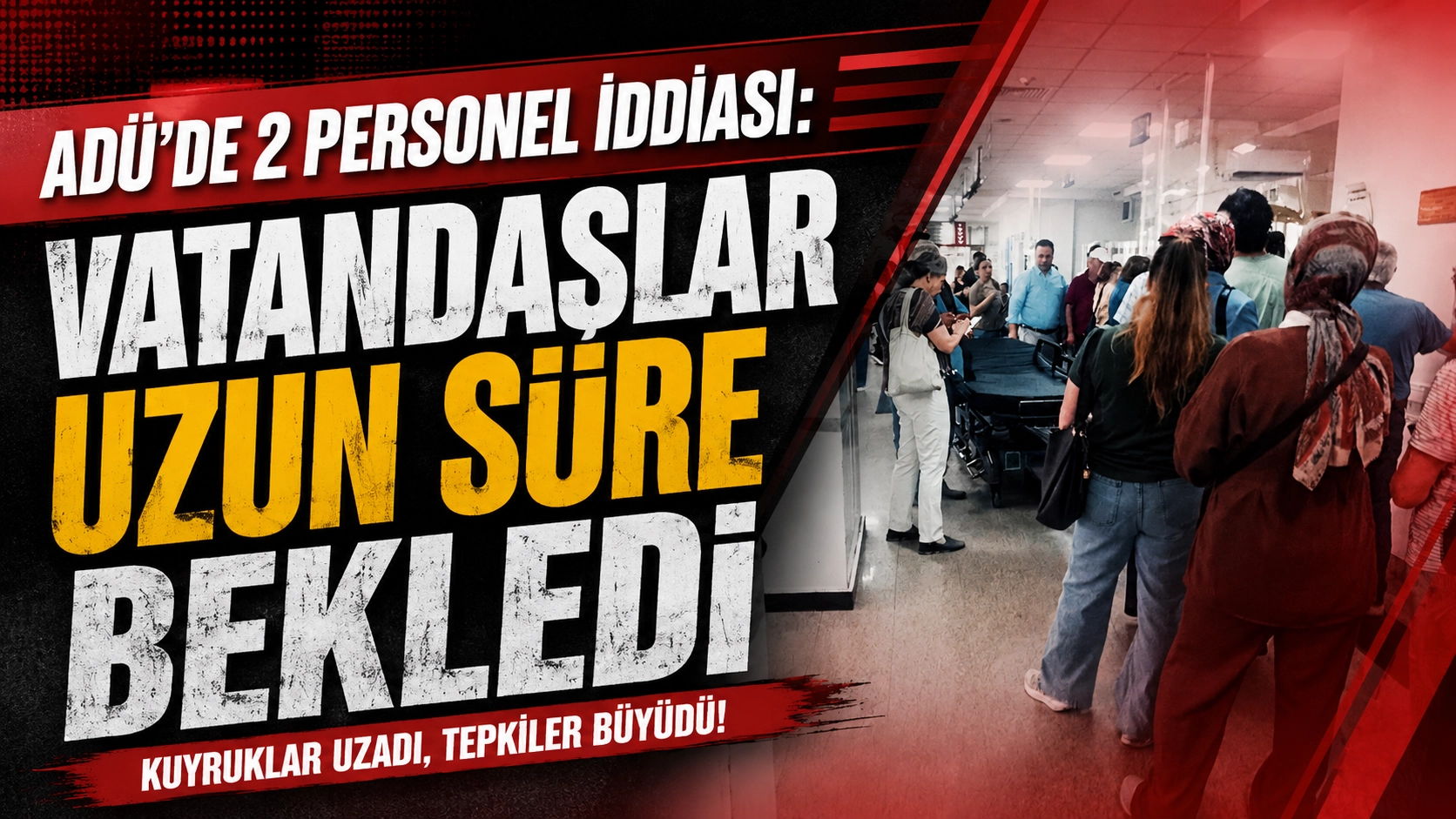 Aydın&rsquo;da hastane kuyruğu vatandaşları isyan ettirdi!