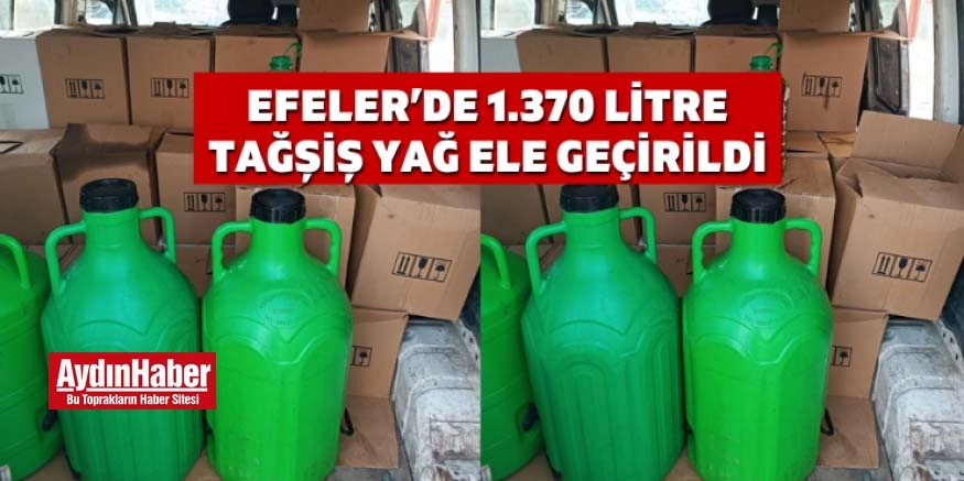 Aydın’da pet şişelerde 1.370 litre tağşiş yağ ele geçirildi