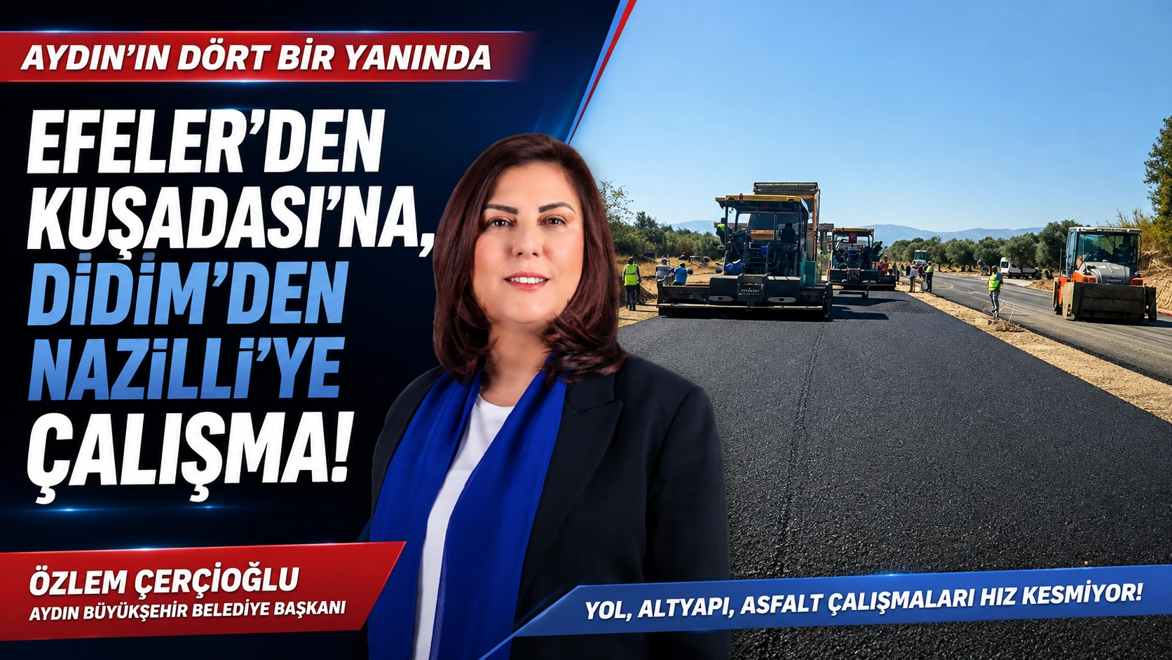 Aydın&rsquo;da yollar yenileniyor! Ekipler onlarca noktada &ccedil;alışıyor