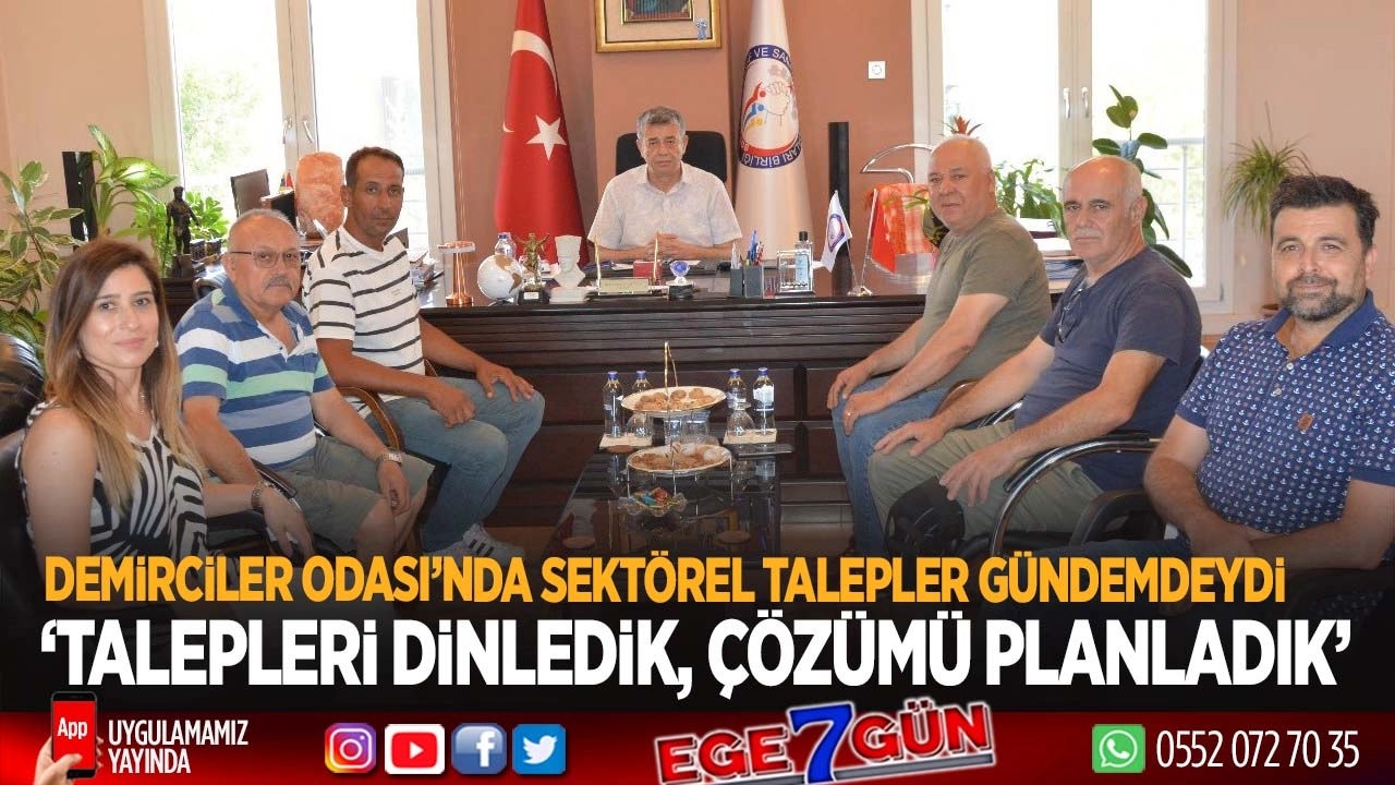 Aydın’ın demircileri için kararlı adımlar