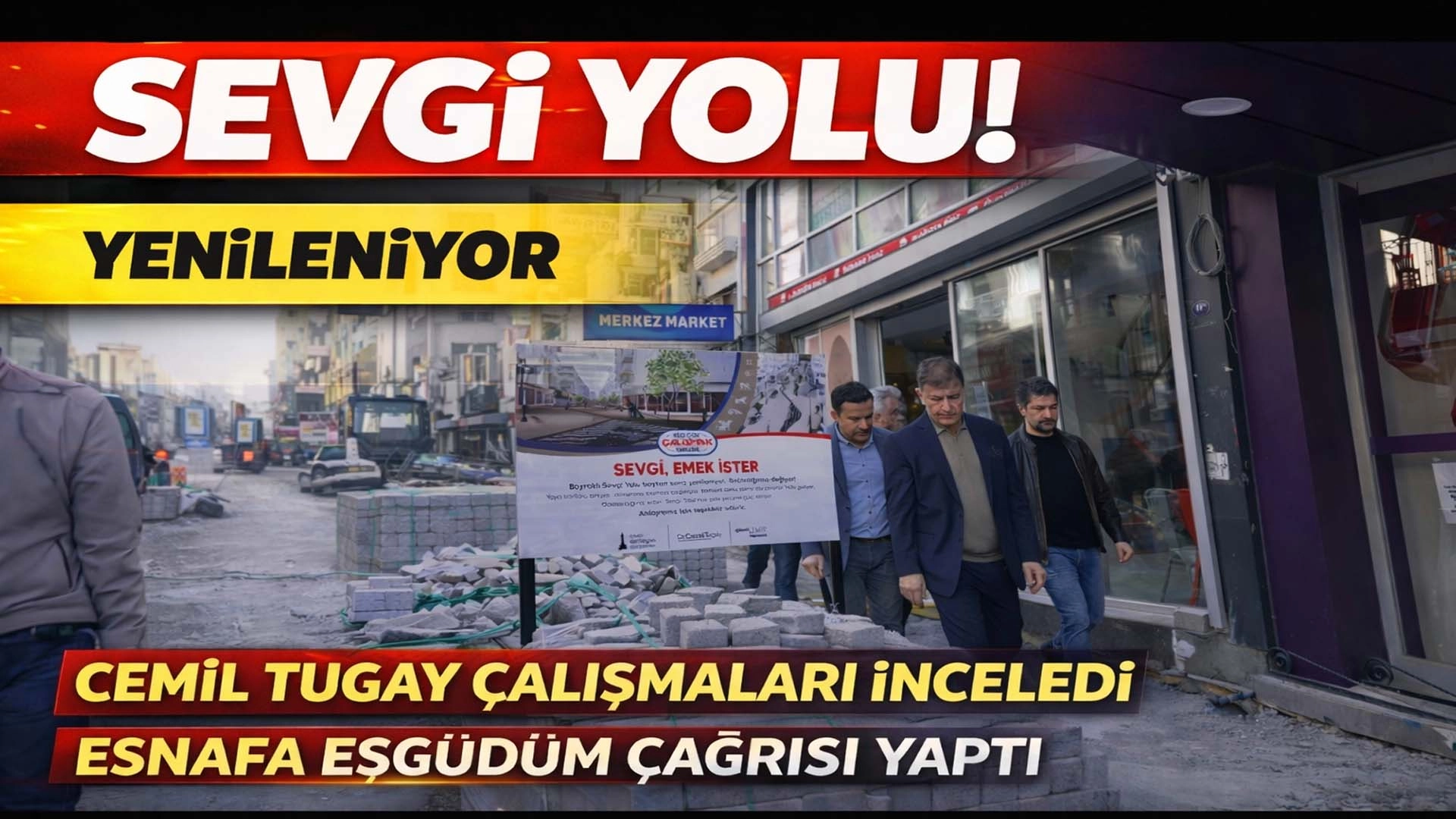 Bayraklı Sevgi Yolu Baştan Sona Yenileniyor