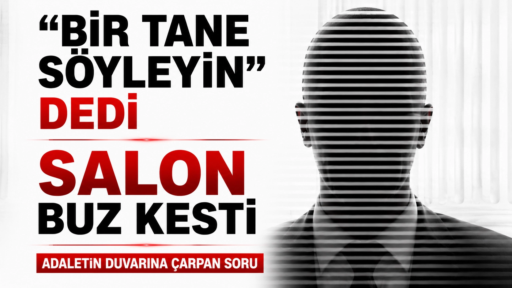 &ldquo;BİR TANE S&Ouml;YLEYİN&rdquo; DEDİ, SALON BUZ KESTİ ADALETİN DUVARINA &Ccedil;ARPAN SORU!