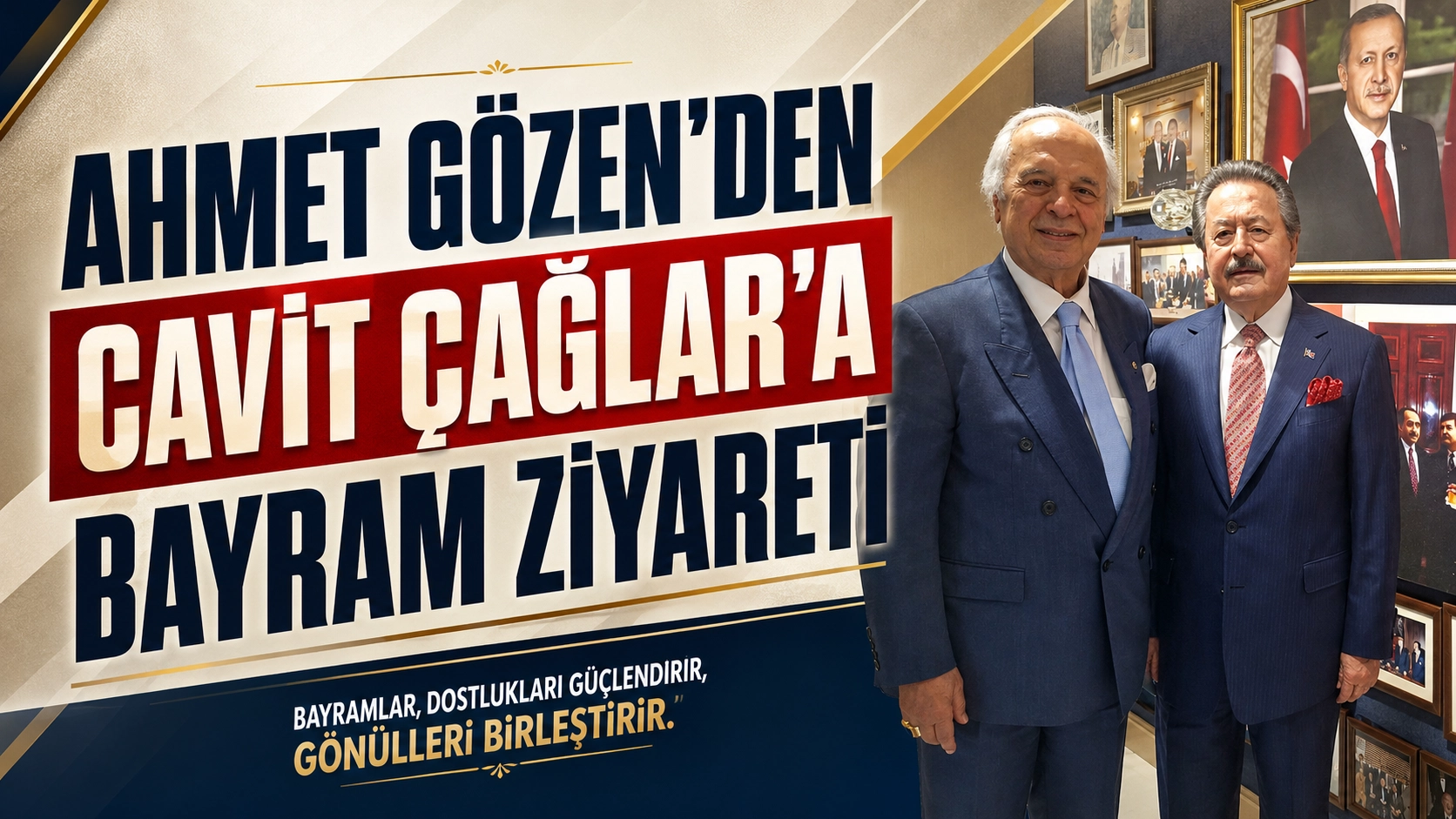 Cavit &Ccedil;ağlar&rsquo;ın M&uuml;ze Gibi Ofisinde Anlamlı Ziyaret!