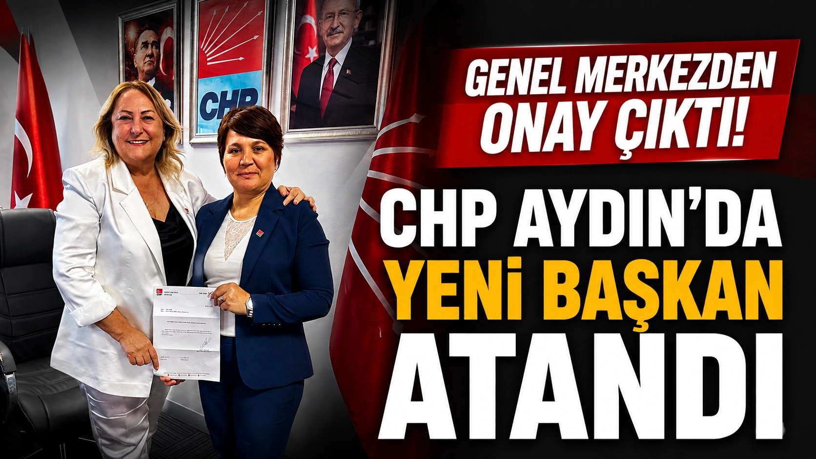 CHP Aydın'da Yeni D&ouml;nem! Kadın Kollarında G&ouml;rev Değişimi
