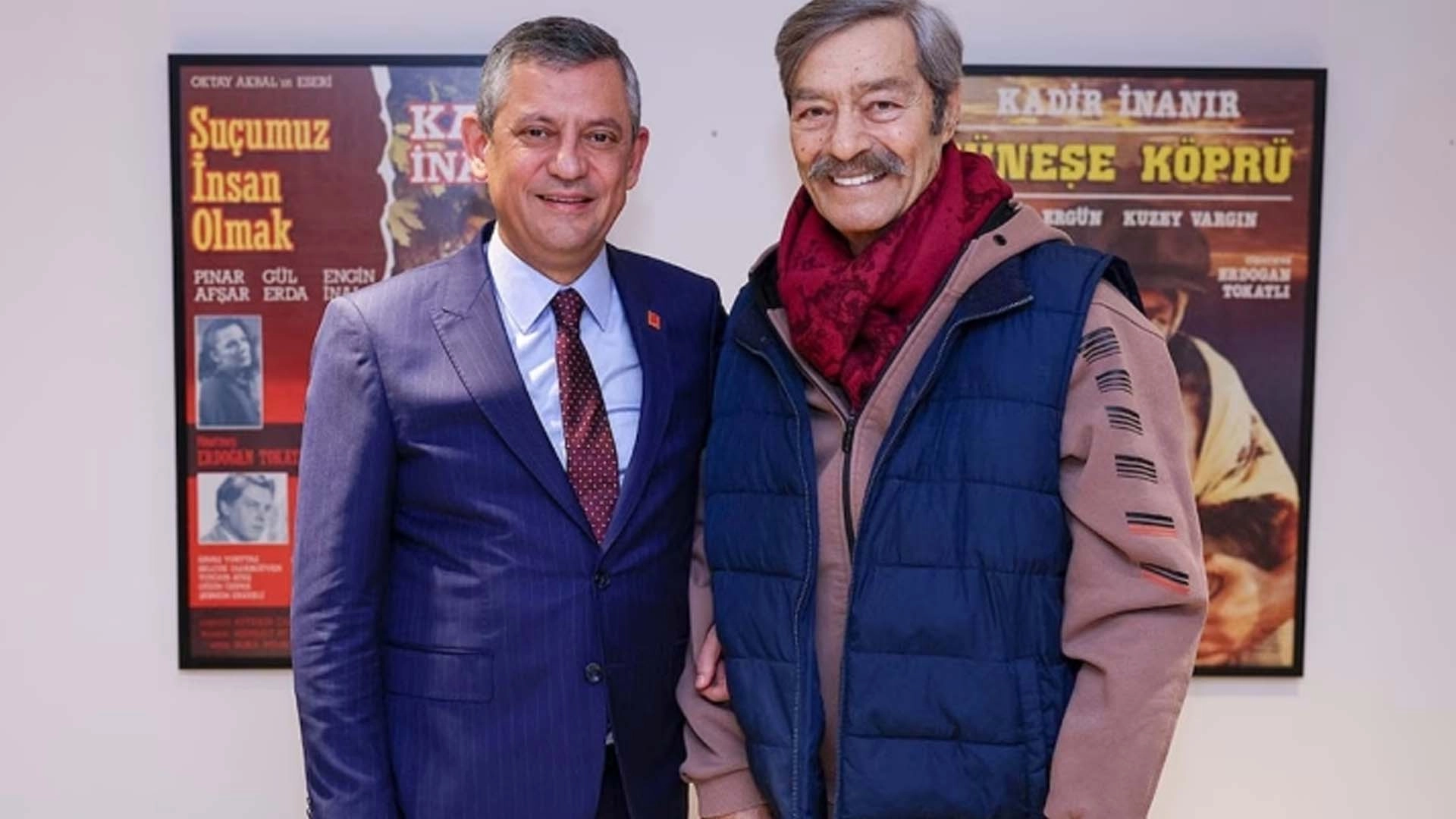 CHP lideri &Ouml;zg&uuml;r &Ouml;zel&rsquo;den Kadir İnanır&rsquo;a ge&ccedil;miş olsun ziyareti