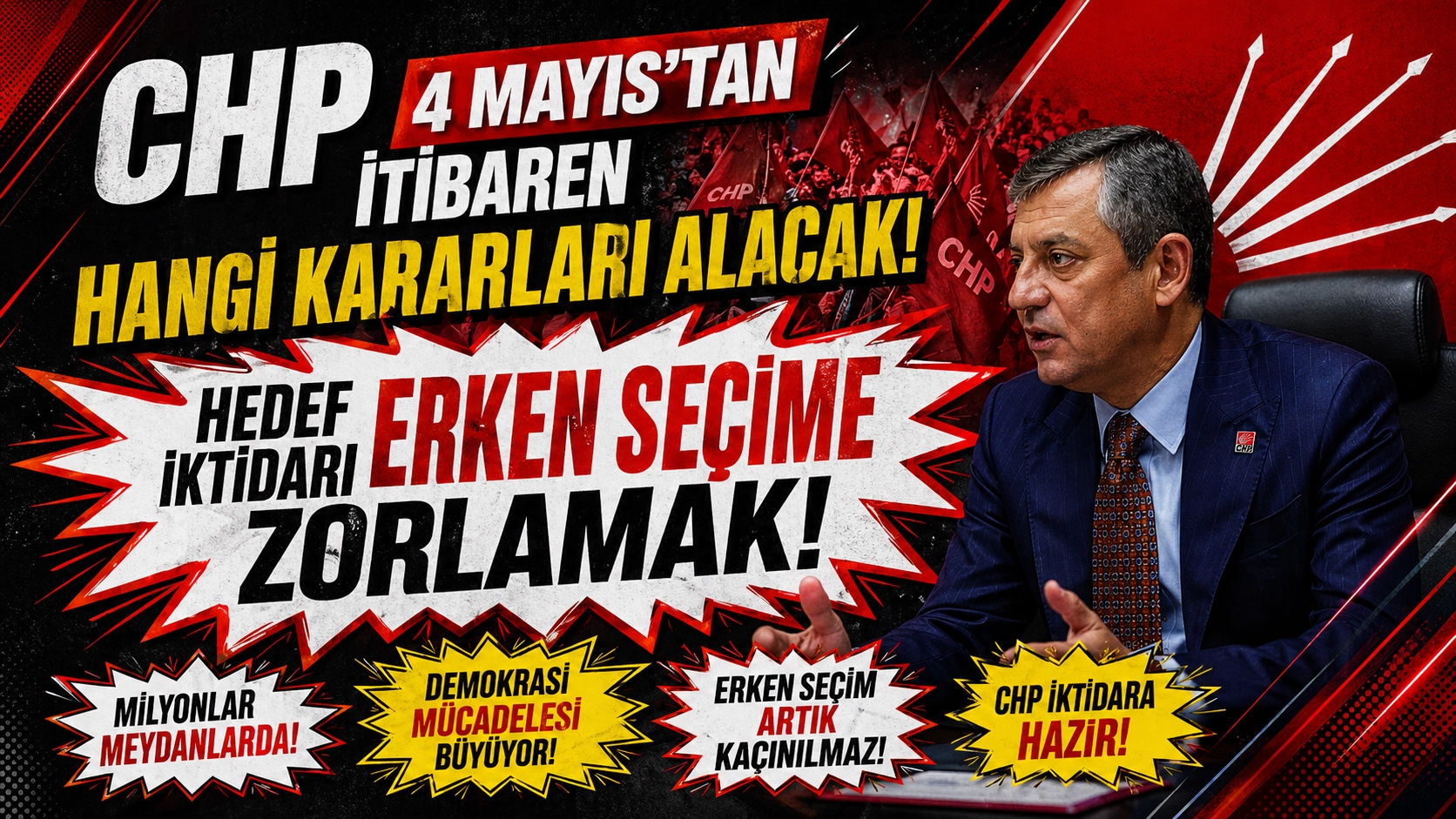 CHP Sahaya İniyor