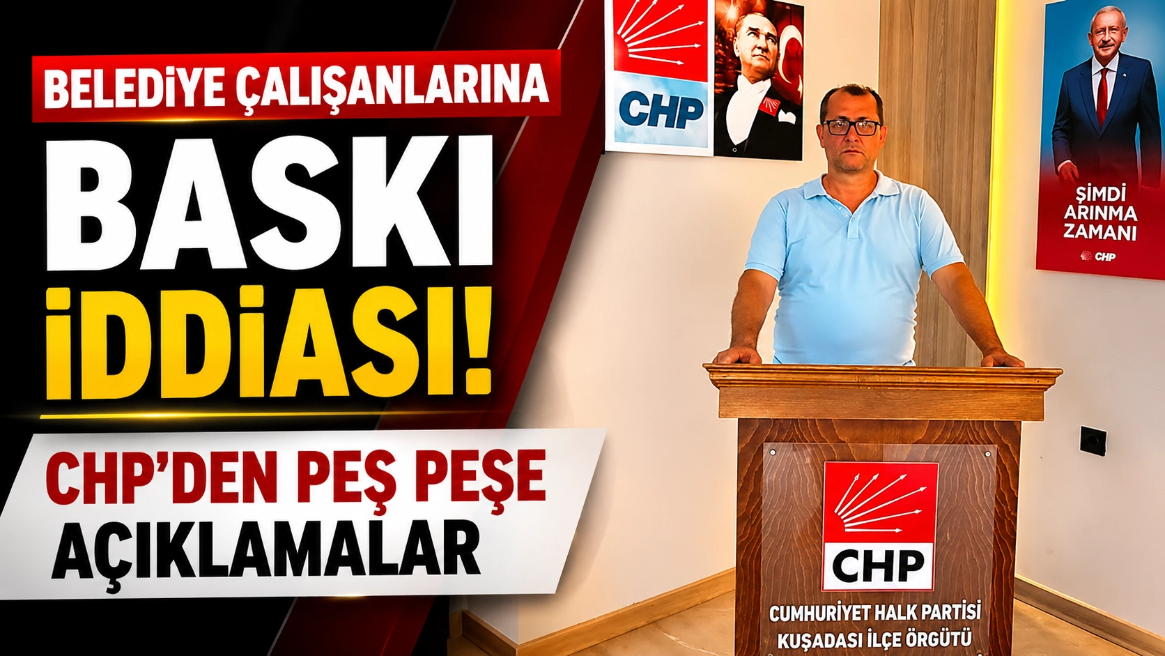 CHP'den Kuşadası Belediyesine Sert Tepki! Baskı İddiaları G&uuml;ndemde