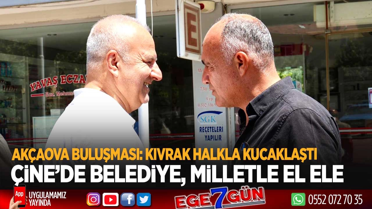 Çine’de belediye, milletle el ele