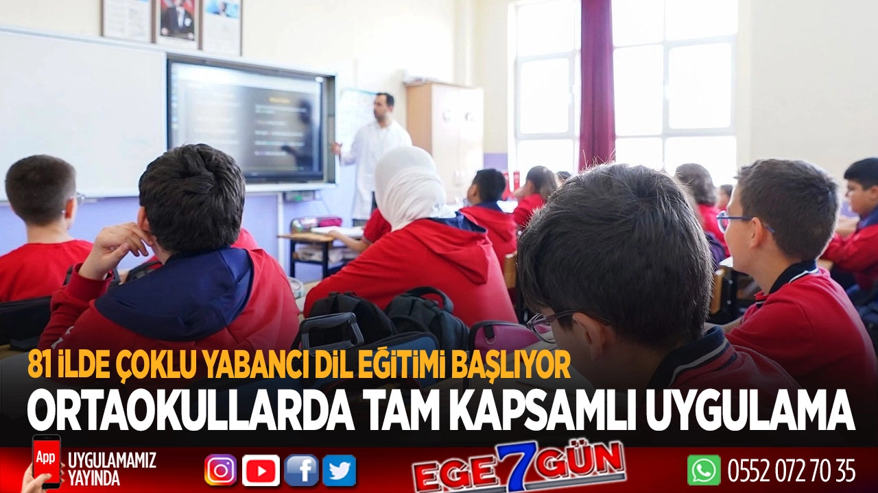 Çoklu yabancı dil modeli 81 ilde genişliyor... Ortaokulun tüm sınıflarında