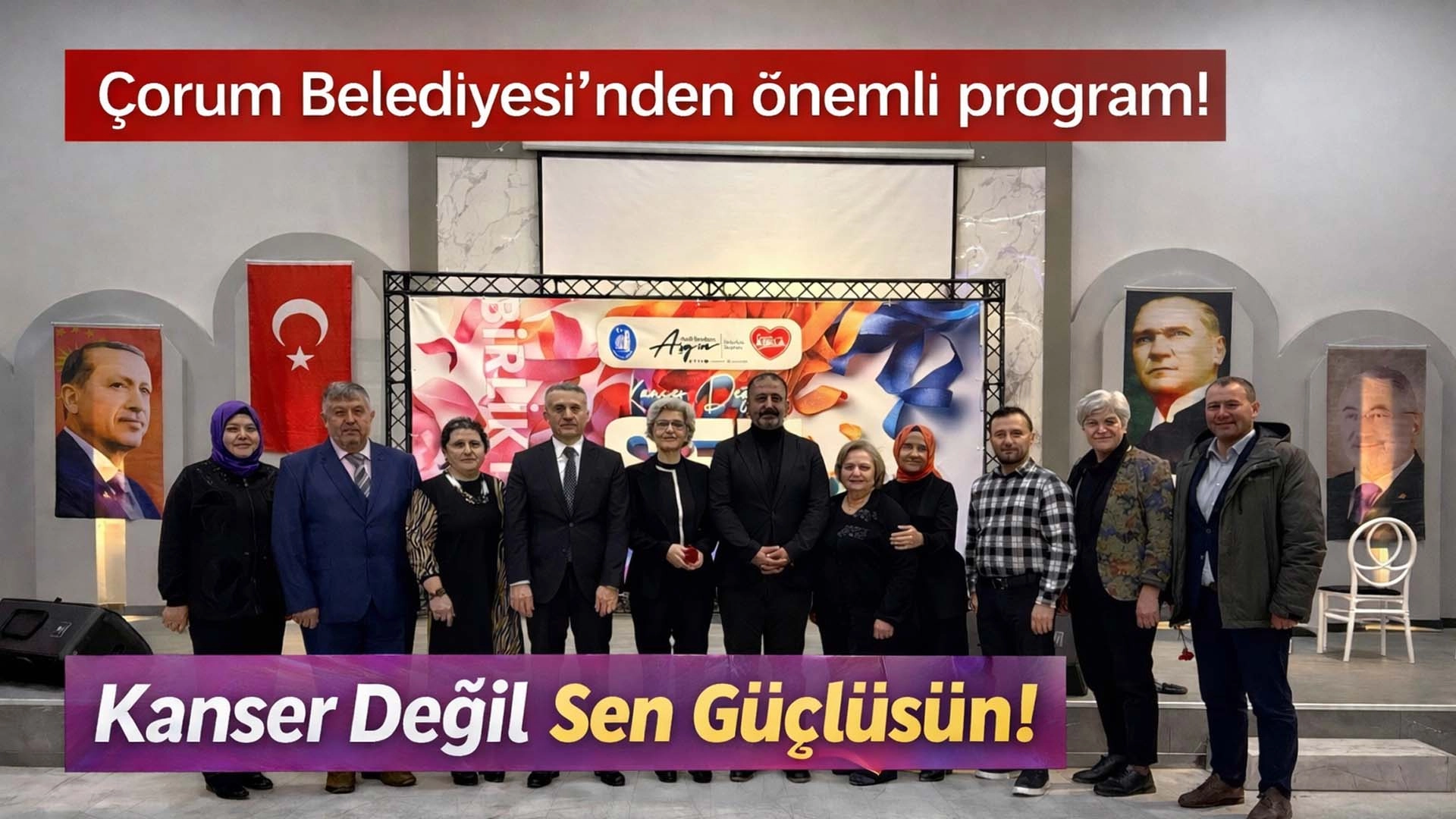 &Ccedil;orum Belediyesi&rsquo;nden &ldquo;D&uuml;nya Kanser G&uuml;n&uuml;&rdquo; etkinliği