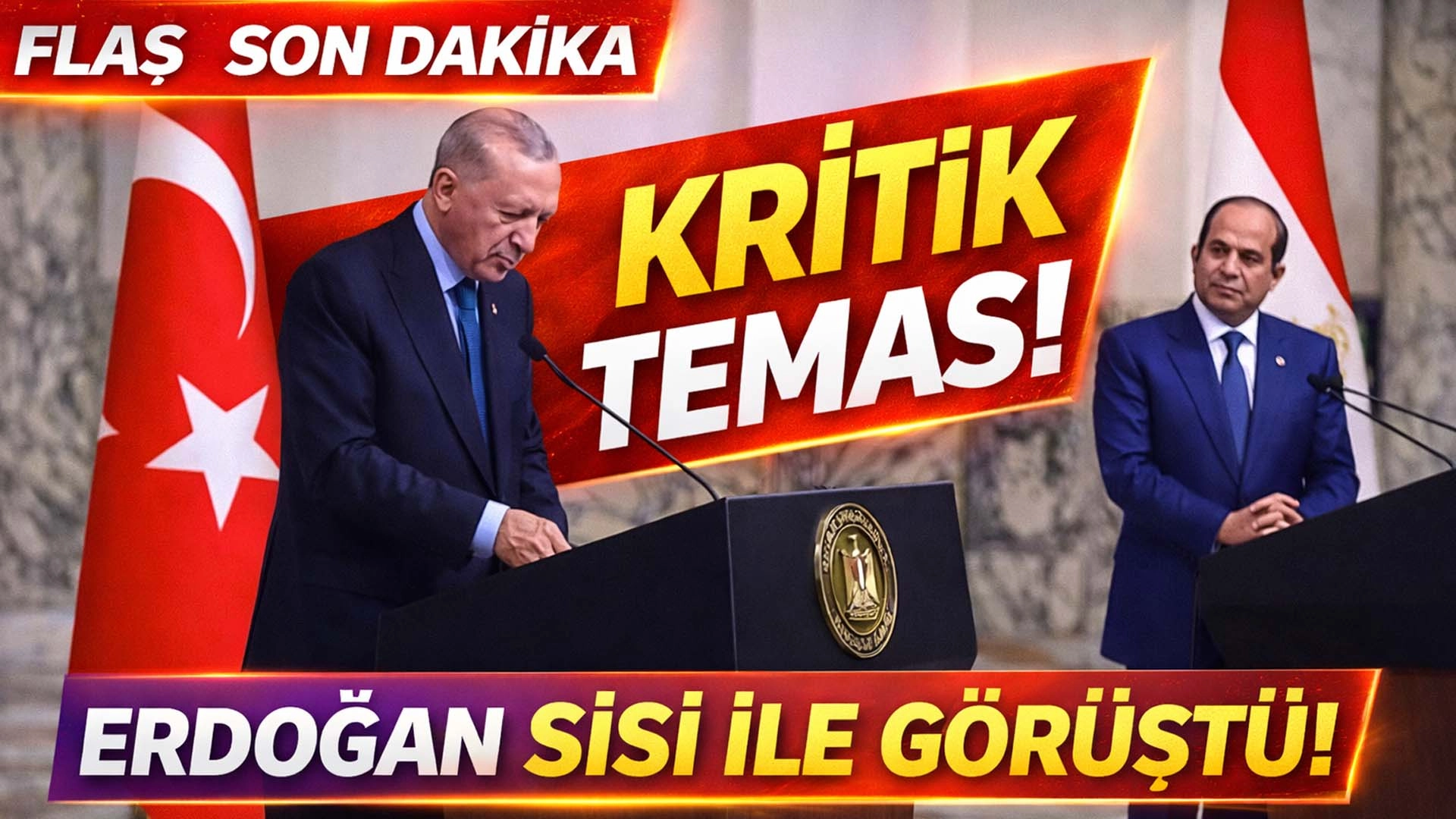 Cumhurbaşkanı Erdoğan es-Sisi ile g&ouml;r&uuml;şt&uuml;... Ticaret, turizm ve b&ouml;lgesel barış g&uuml;ndemde