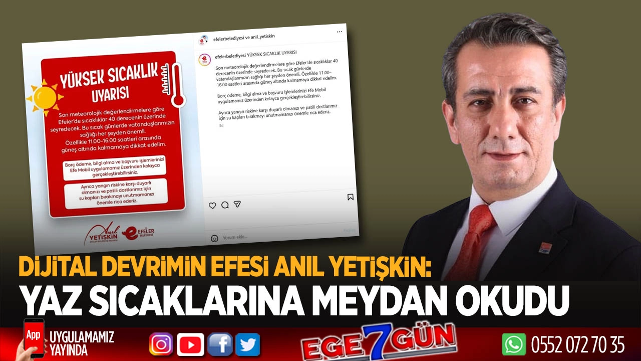 Dijitalleşen Efeler’de hizmet artık parmak ucunda