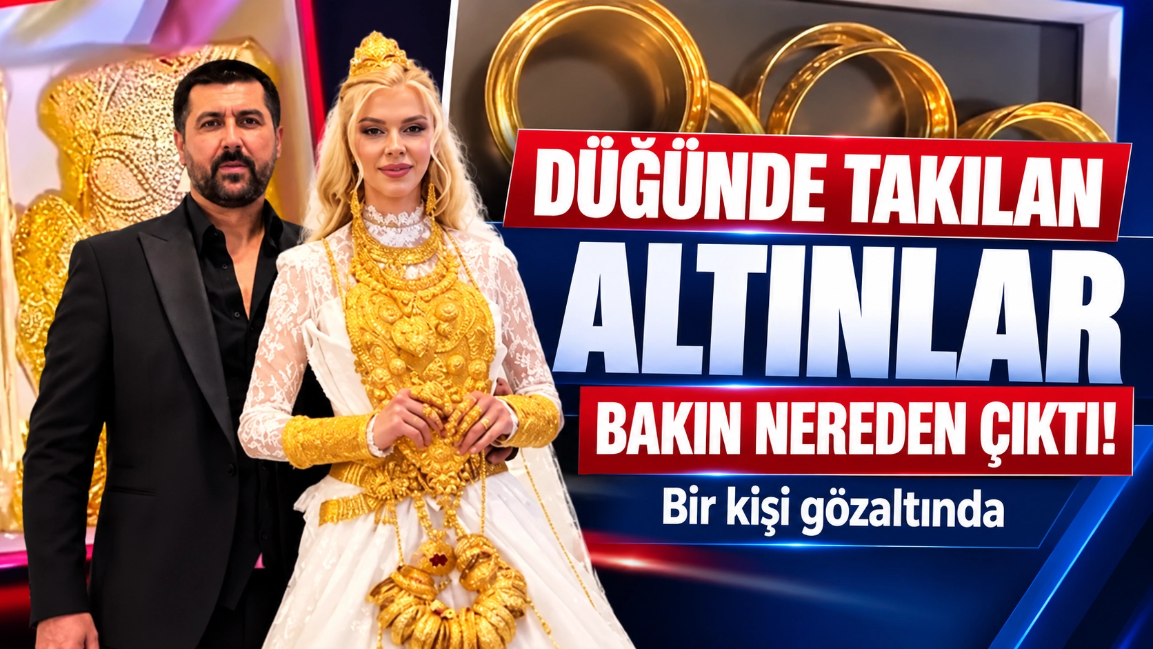 D&uuml;ğ&uuml;n g&ouml;r&uuml;nt&uuml;leri olay olmuştu! Altınların saklandığı yer şaşırttı