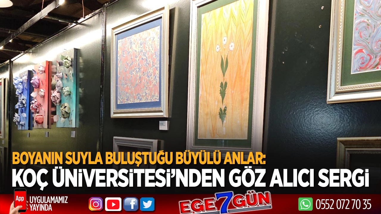 Ebru damlaları tarihle buluşuyor! Koç Müzesi’nde görsel şölen