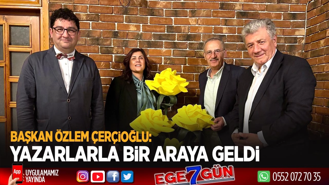 Edebiyatın Kalbi Kitap Fuarında Atarken Başkan Çerçioğlu da Yazarlarla Buluştu