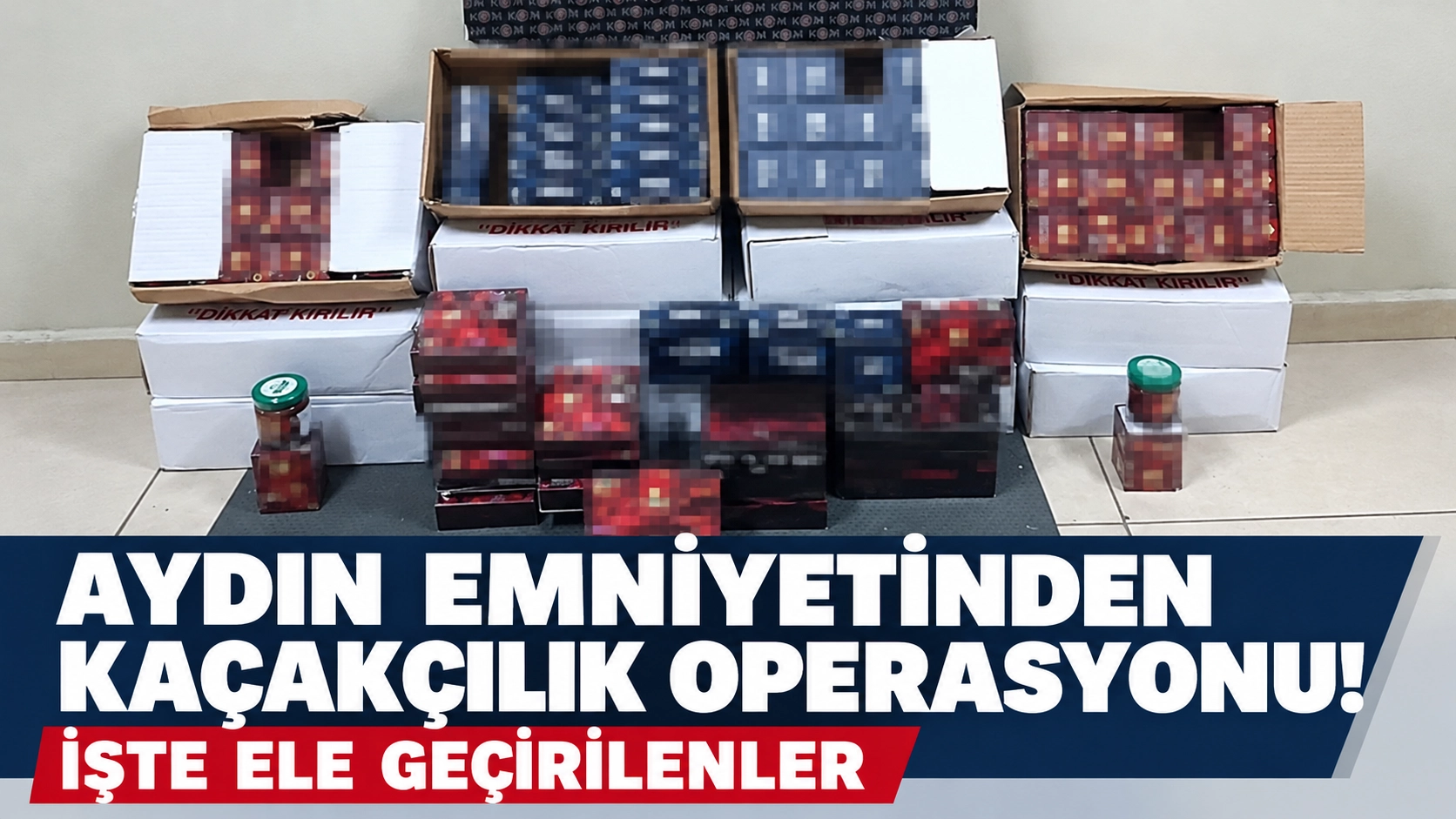 Efeler&rsquo;de polis operasyonu! 511 adet &uuml;r&uuml;n ele ge&ccedil;irildi