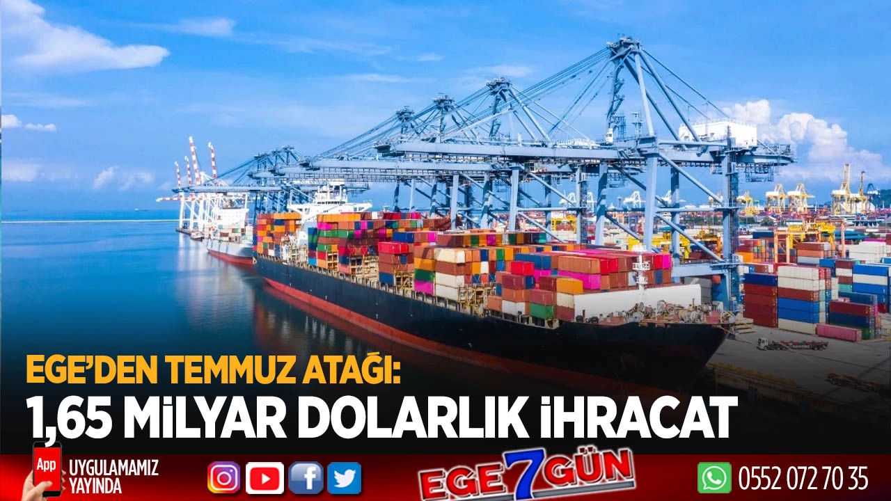 Ege Bölgesi temmuzda 2,5 milyar doları aştı