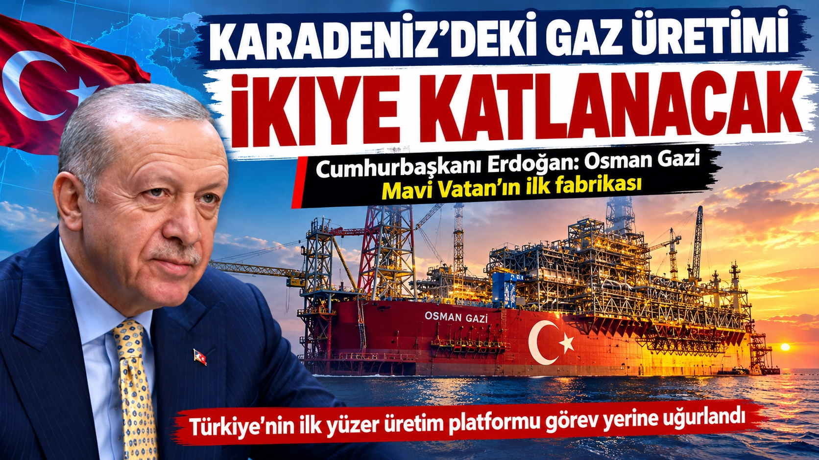 Erdoğan Duyurdu: 2027&rsquo;de Her 3 Haneden 1&rsquo;i Yerli Gaz Kullanacak
