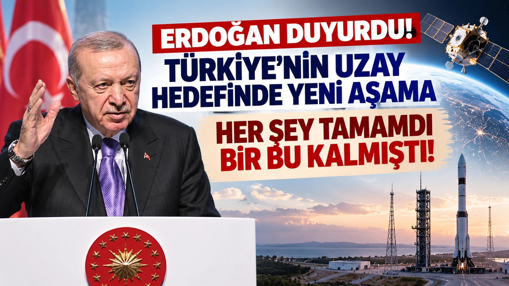 Erdoğan duyurdu! T&uuml;rkiye&rsquo;nin uzay hedefinde yeni aşama