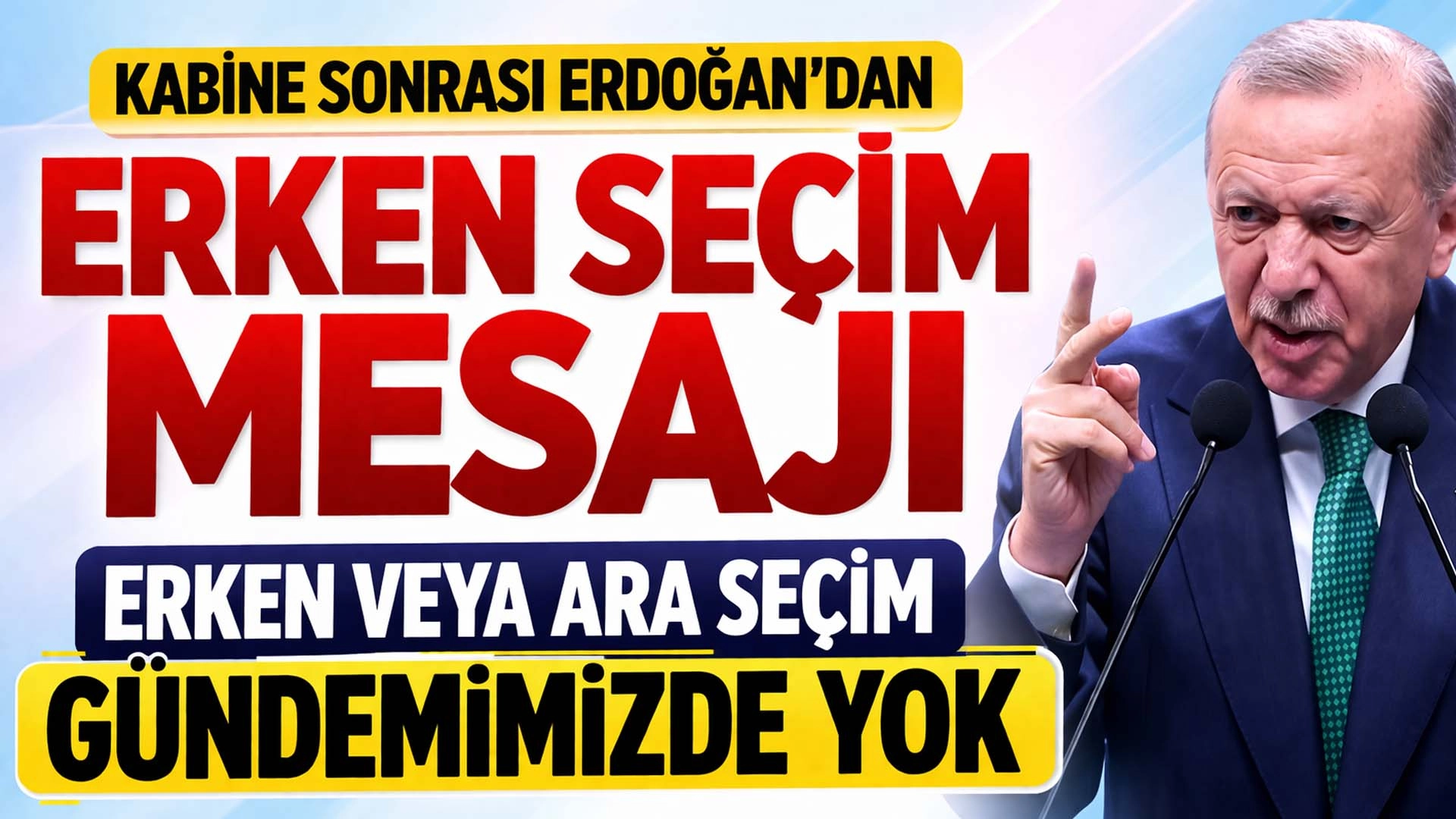 Erdoğan&rsquo;dan Muhalefete: Kimse Bize G&uuml;ndem Dayatamaz