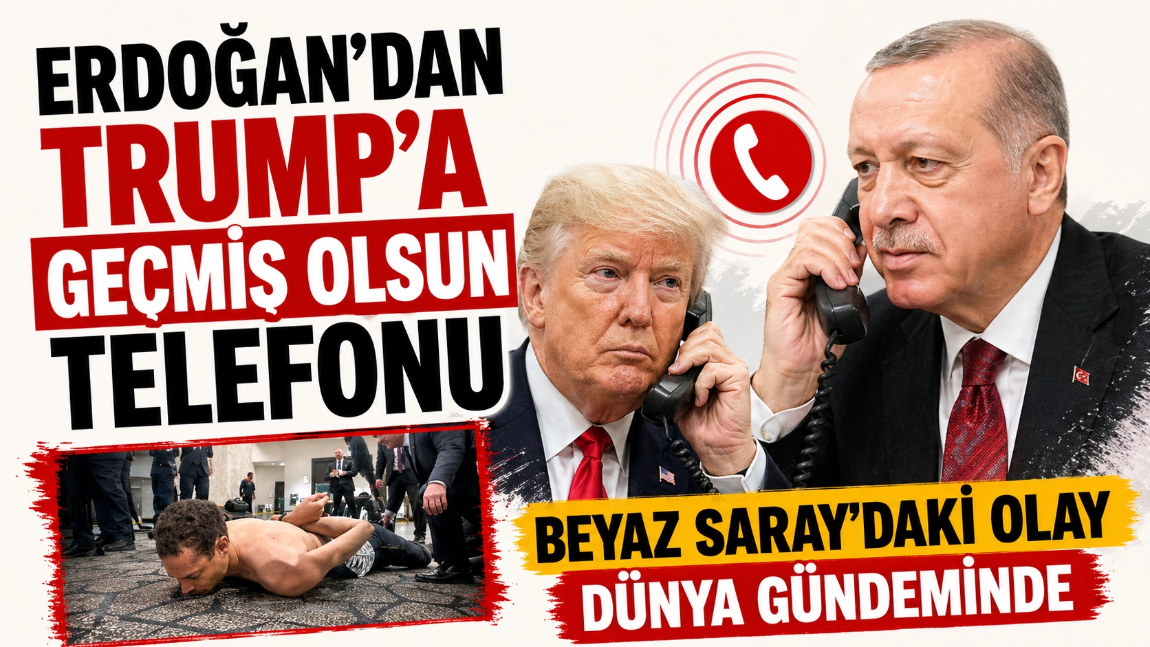 Erdoğan&rsquo;dan Trump&rsquo;a ge&ccedil;miş olsun telefonu