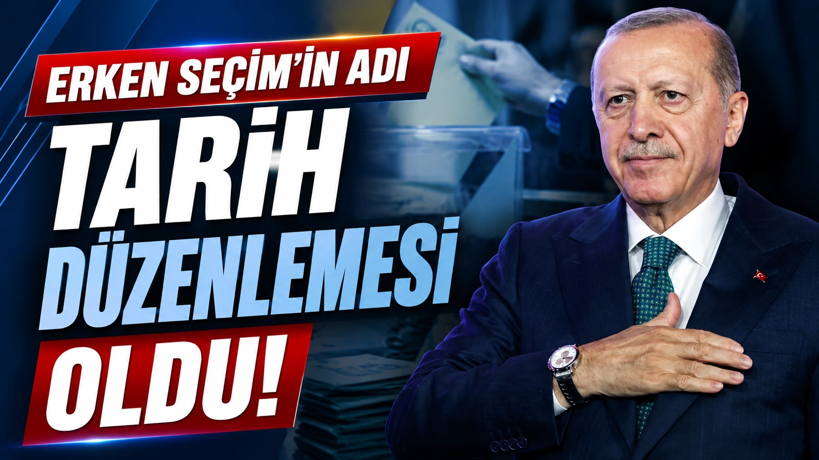 Erken se&ccedil;im demiyor da: Tarih d&uuml;zenlemesiymiş!