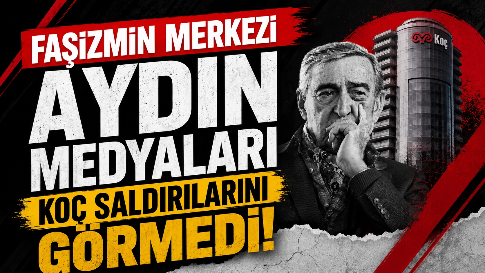 Faşizmin merkezi Aydın medyaları Ko&ccedil; saldırılarını g&ouml;rmedi!