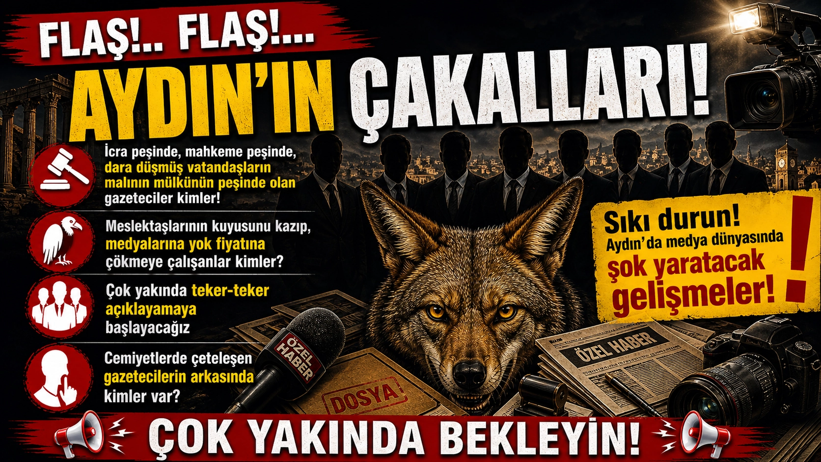 FLAŞ... FLAŞ...  Aydın Medya D&uuml;nyasında hesaplaşma başlıyor!..