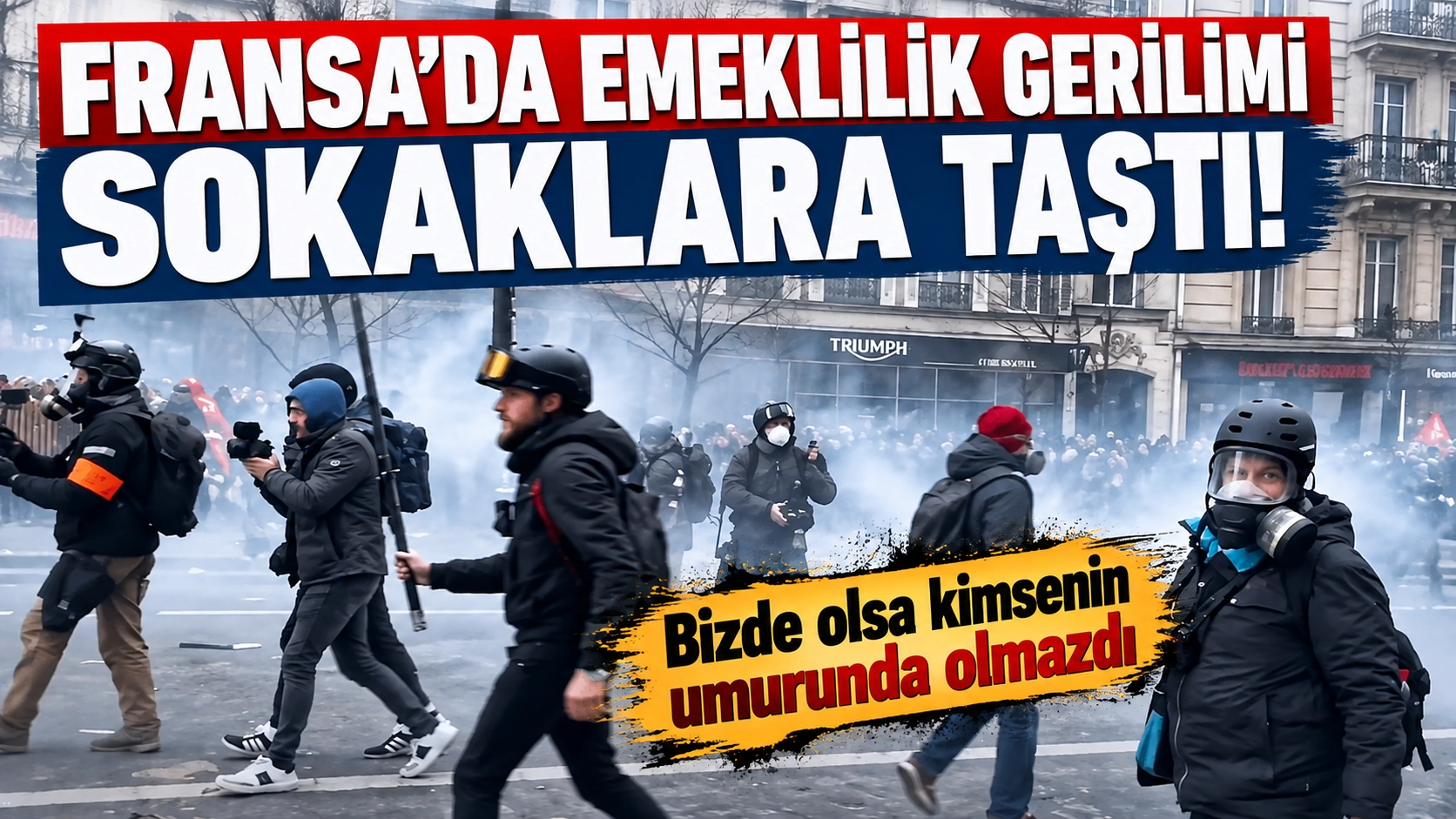 Fransa&rsquo;da emeklilik gerilimi sokağa taştı: İş&ccedil;iler yeniden meydanlarda