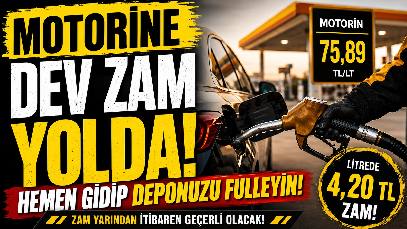 Gece yarısı her şey değişiyor! Deposunu dolduran k&acirc;rlı &ccedil;ıkabilir