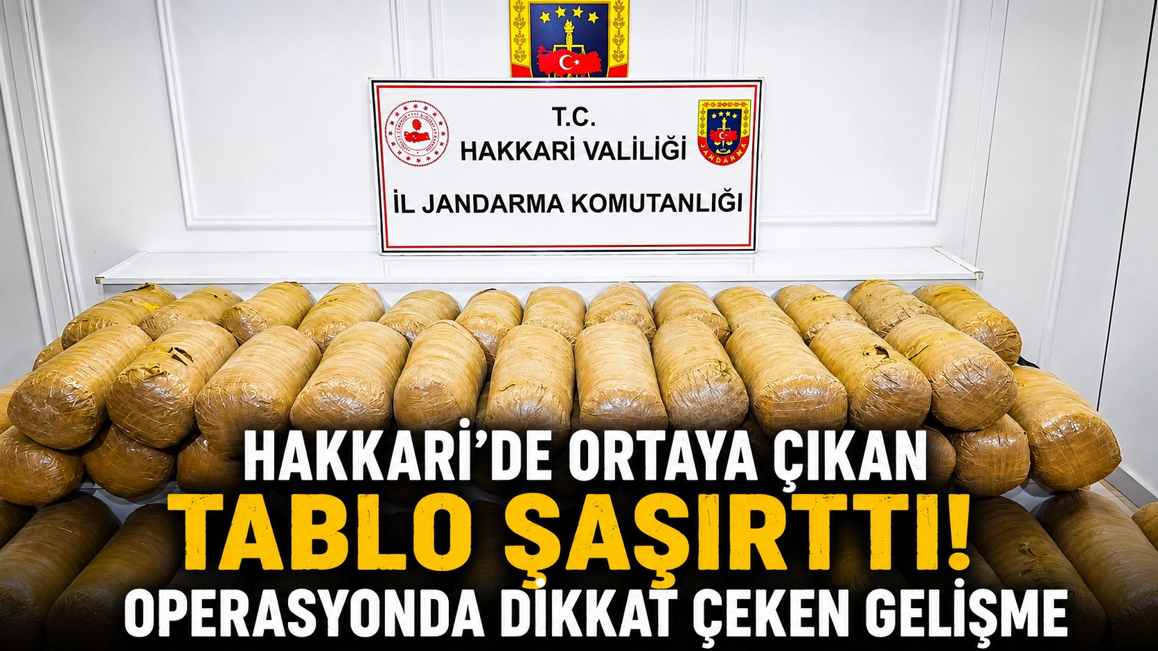 Hakkari'de 503 kilo esrar ele ge&ccedil;irildi